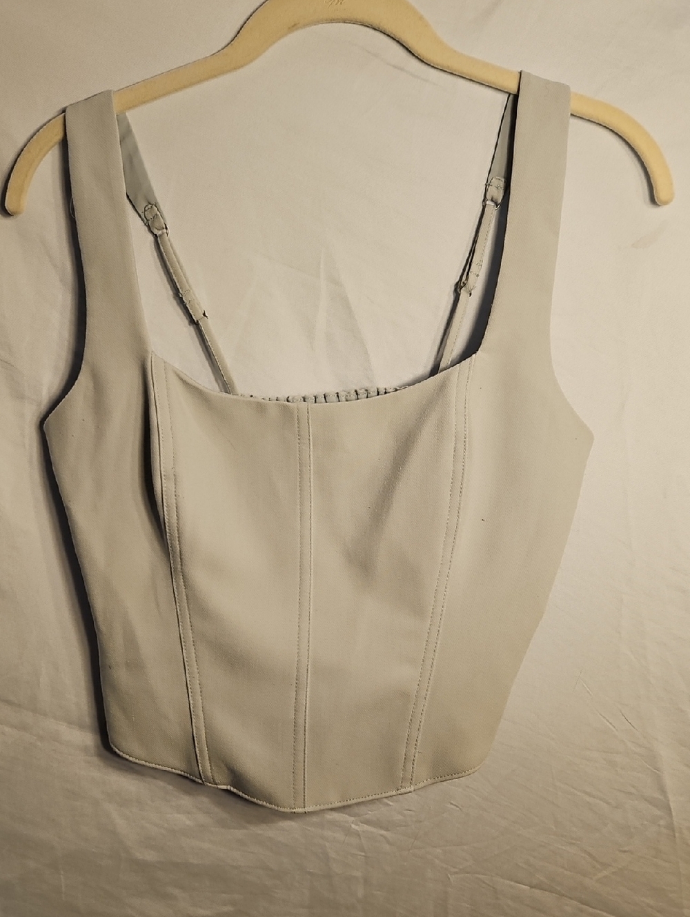 Abercrombie & Fitch Light Green Corset Tank Size Med